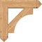 Ekena Millwork Westlake Arts and Crafts Smooth Bracket w/ Offset Brace, Western Red Cedar, 7 1/2"W x 30"D x 30"H BKT0806X30X30WTL03SWR - alternate 4